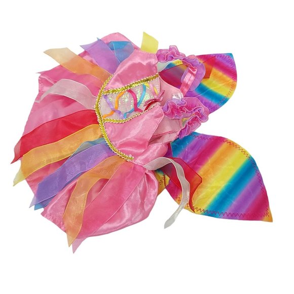 Build A Bear Workshop Teddy Rainbow Fairy Dress Clothes Wings Ballet Ribbons - Picture 5 of 7